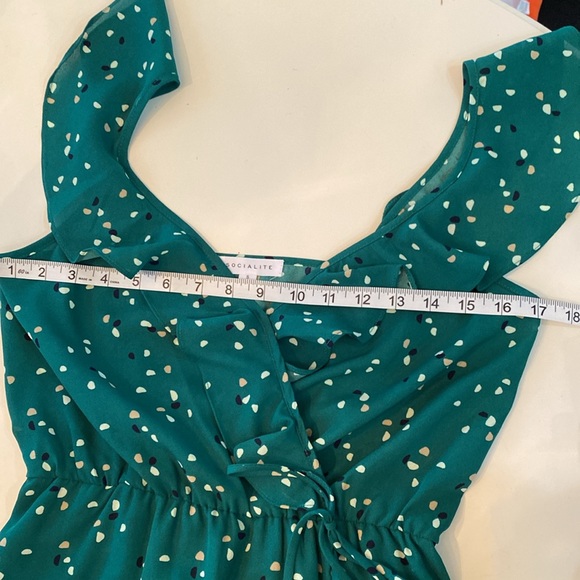 NWOT Nordstrom's SOCIALITE Ruffle Strap Wrap Dress - Picture 8 of 8